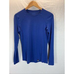 REI Co-op Women’s‎ Long Sleeve Top Tee Sz S Base Layer Blue Merino Wool